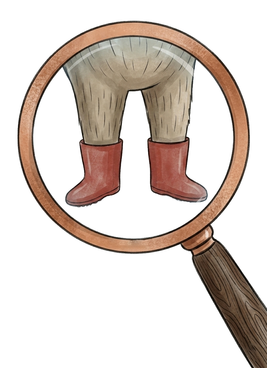 Dettaglio degli stivali rossi